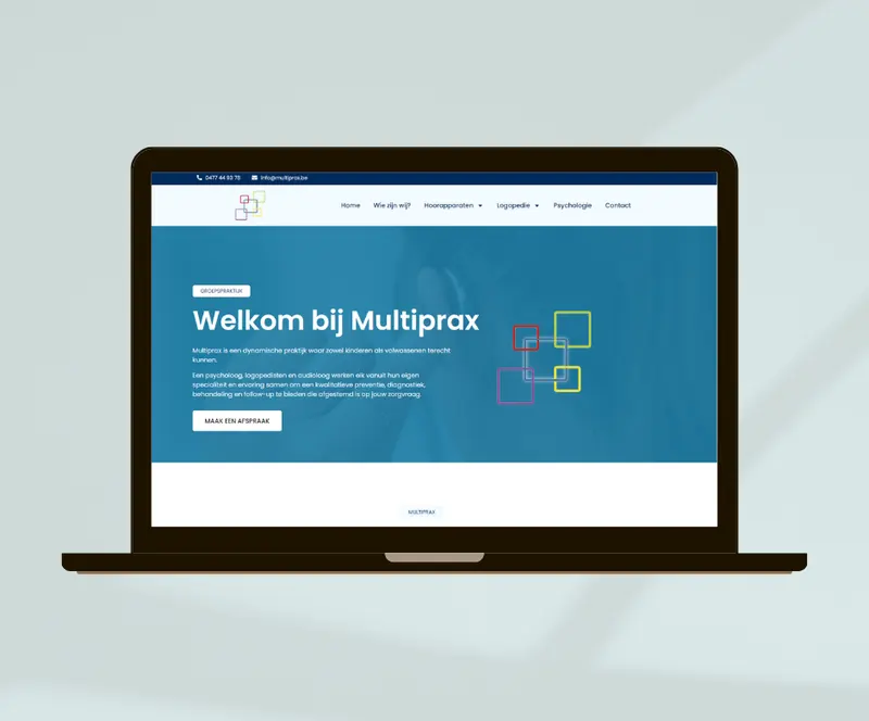 Website ontwikkeling en onderhoud Multiprax