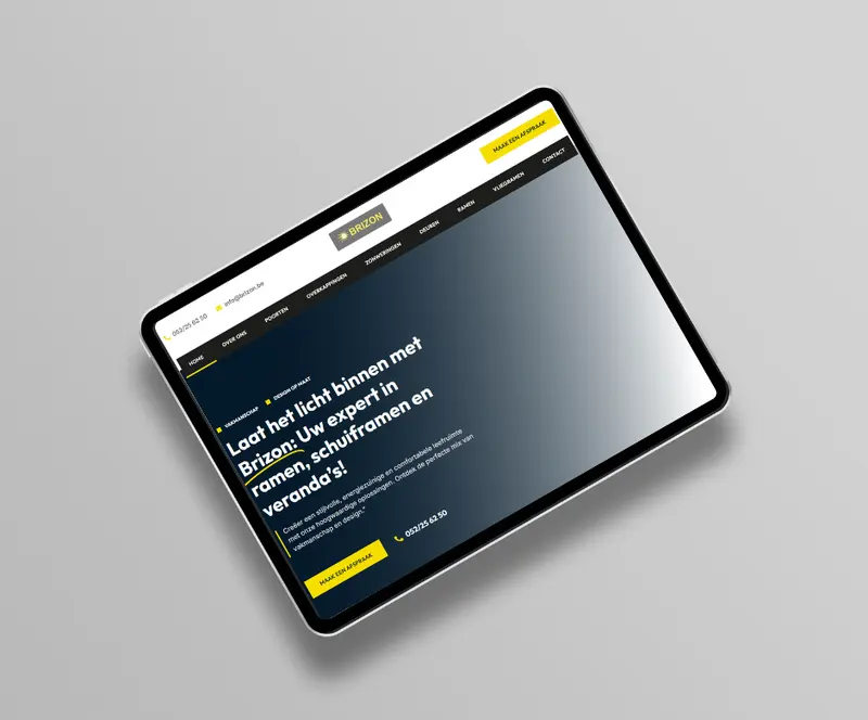 Nieuwe website Brizon ramen en deuren