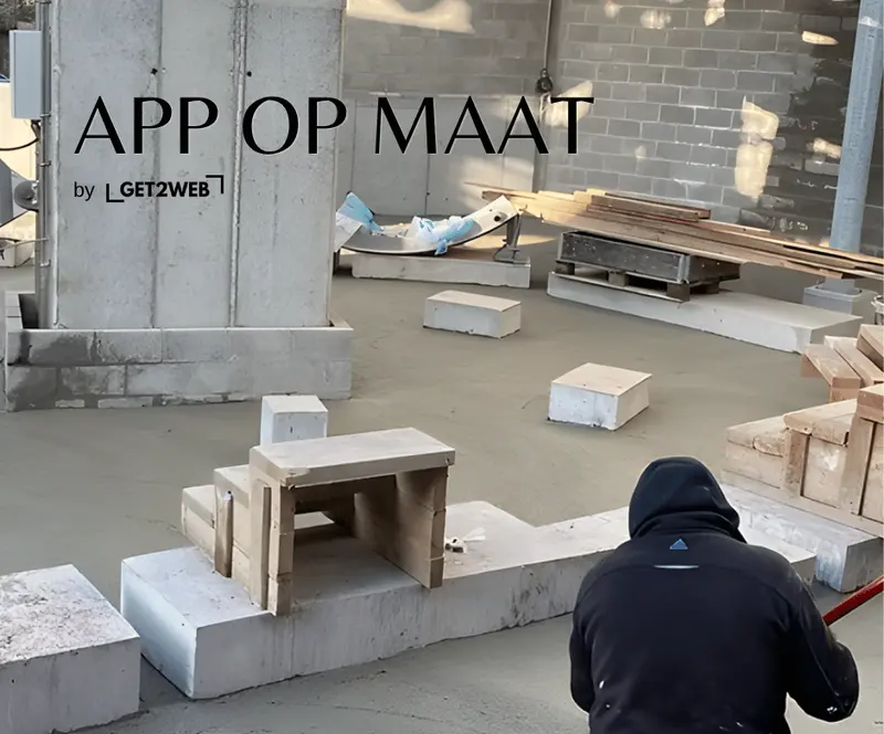 Foto’s nemen via app op werf